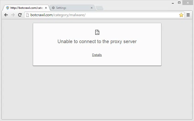 unable-to-connect-to-the-proxy-server-chorme